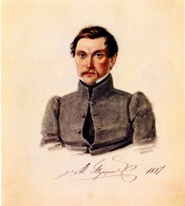 Porträt des Dekabristen Iwan Puschkin von Nikolai Alexandrovich Bestuzhev