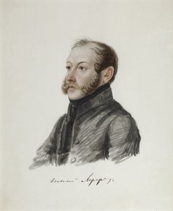 Porträt des Dekabristen Nikolai Lorer 1794-1873, 1832-1833 von Nikolai Alexandrovich Bestuzhev