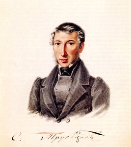 Porträt des Dekabristen Prinz Sergei Petrovich Trubetskoy von Nikolai Alexandrovich Bestuzhev