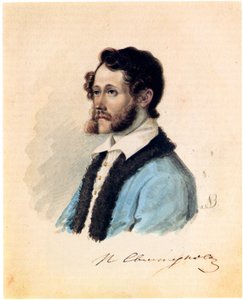 Porträt des Dekabristen Pjotr Swistunow 1803-1889, 1836 von Nikolai Alexandrovich Bestuzhev