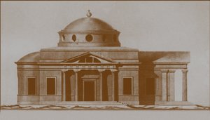 Projekt der Kathedrale St. Joseph in Mogilev, ca. 1780 von Nikolai Alexandrovich Lvov