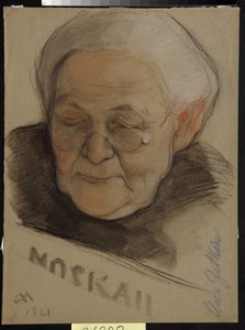 Porträt von Clara Zetkin von Nikolai Andreevich Andreev