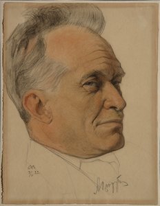 Porträt von Alexander Dmitrievich Tsiurupa 1870-1928, 1922