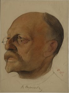 Porträt von Vikenty Vikentyevich Veresaev, 1867-1945, 1923