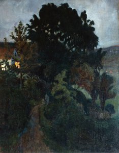 Herbstdämmerung im Garten