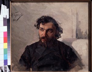 Porträt des Künstlers Ivan Pokhitonov
