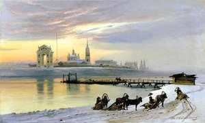 Angara in Irkutsk, 1886