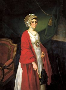 Porträt der Schauspielerin und Sängerin, Gräfin Praskovya Sheremetyeva, Zhemchugova 1768-1803