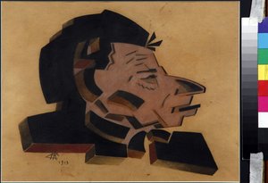 Porträt von Wsewolod Meyerhold von Nikolai Ivanovich Kulbin