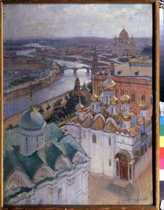 Blick auf Moskau vom Glockenturm Iwan des Großen von Nikolai Nikolaevich Gritsenko