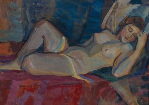 Akt. Die Zone der Venus, 1919 von Nikolai Pavlovich Ulyanov