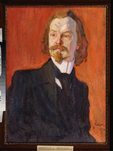 Porträt des Dichters Konstantin Balmont von Nikolai Pavlovich Ulyanov