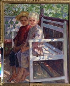 Kinder von Nikolai Petrovich Bogdanov Belsky