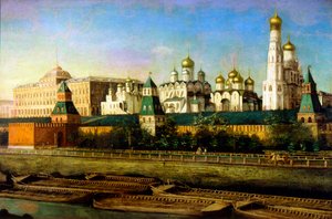 Blick auf den Moskauer Kreml