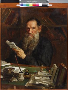 Porträt des Autors Graf Lev Nikolajewitsch Tolstoi (1828-1910)