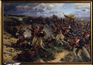 Die litauischen Truppen in der Schlacht von Borodino von Nikolay Semenovich Samokish