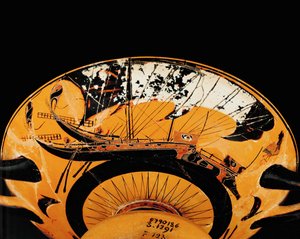 Vorbeifahrende Segelboote von Nikosthenes