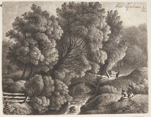 Landschaft mit einem Wasserlauf