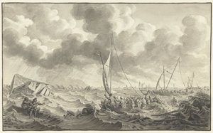 Deichbruch bei Kampen, 1775 von Noach van der Meer (II)