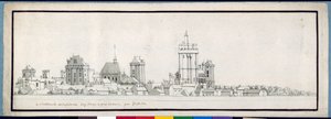 Das Schloss von Vincennes (Feder & Tinte mit Waschung auf Papier)