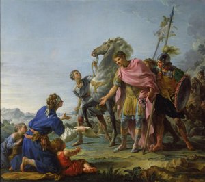 Trajan (53-117) zeigt Gnade, 1765