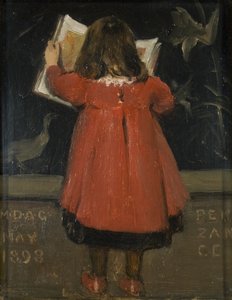 Porträt der Tochter des Künstlers, Alethea Garstin von Norman Garstin