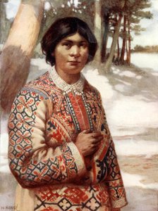 Eine Ostiak-Frau, Sibirien von Norman Hardy