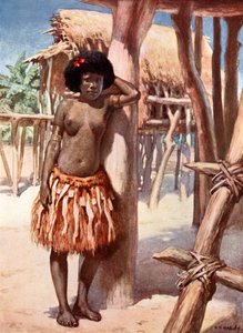 Frau aus dem Rigo-Distrikt: Britisch-Neuguinea