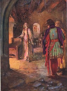 Geraint hatte nie eine so schöne und süße Dame gesehen, Illustration aus 