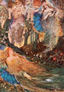 Titania schläft, Ein Sommernachtstraum, Akt II Szene 2, Illustration aus 