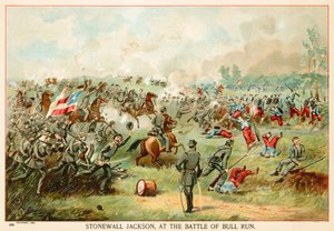 Stonewall Jackson, in der Schlacht von Bull Run von North American