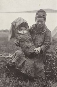 Lappenmutter und Baby