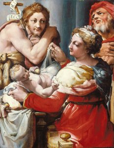 Die Heilige Familie mit Johannes dem Täufer