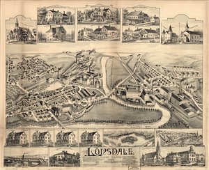 Lonsdale, Rhode Island, 1888 von O.H. Bailey and Co.