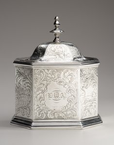 Teedose, 1845 von Obadiah Rich