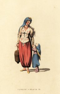 Griechische Frau mit ihrer Tochter, Marmara-Insel