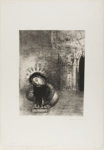 Eine lange Puppe, die Farbe des Blutes, Tafel 2 von 6 von Odilon Redon