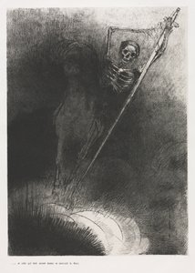 Und der Name dessen, der auf ihm saß, war Tod von Odilon Redon