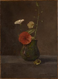 Blumenstillleben im grünen Krug von Odilon Redon