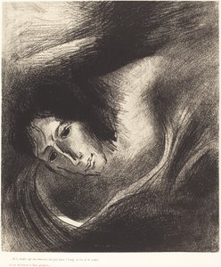 Und der Teufel, der sie verführte, wurde in den Feuer- und Schwefelsee geworfen, wo das Tier und der falsche Prophet sind von Odilon Redon