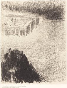 Und ich, Johannes, sah die heilige Stadt, das neue Jerusalem, von Gott aus dem Himmel herabkommen von Odilon Redon