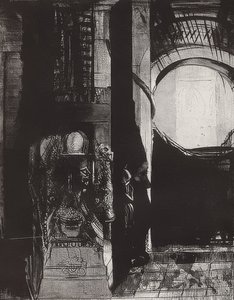 Et partout se sont des colonnes de basalte, La lumière tombe des voûtes, Blatt 3 der Folge La Tentation de Saint-Antoine