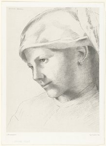 Junges Mädchen von Odilon Redon