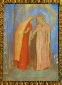 Die Heimsuchung - Heilige Maria besucht Heilige Elisabeth von Odilon Redon