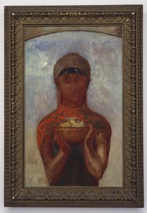 Der Becher des Geheimnisses, oder Sibylle, ca. 1890 von Odilon Redon