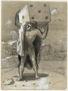 Der Würfel, auch genannt das Gewicht der Leidenschaften von Odilon Redon