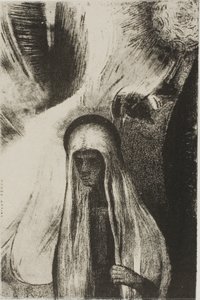 Die alte Frau: "Wovor hast du Angst? Ein weites schwarzes Loch! Ist es vielleicht leer?", Platte 19 von 24