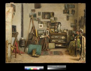 Besuch im Atelier des Malers von Odoardo Borrani