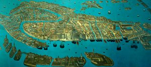 Plan von Venedig von Odoardo Fialetti