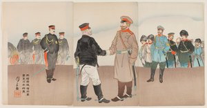 Die Aufhebung der Belagerung von Port Arthur: General Stossel trifft General Nogi